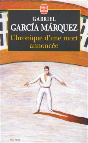 Chronique D'Une Mort Annoncee (French language, 1998, Livre de Poche)
