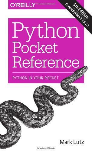 Python Pocket Reference (EBook, 2014, O’Reilly Media)