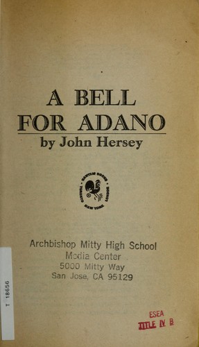 A bell for Adano (1980, Bantam Books)