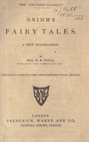 Fairy tales (1800, Warne)