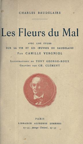 Les  fleurs du mal. (French language, 1917, A. Lemerre)