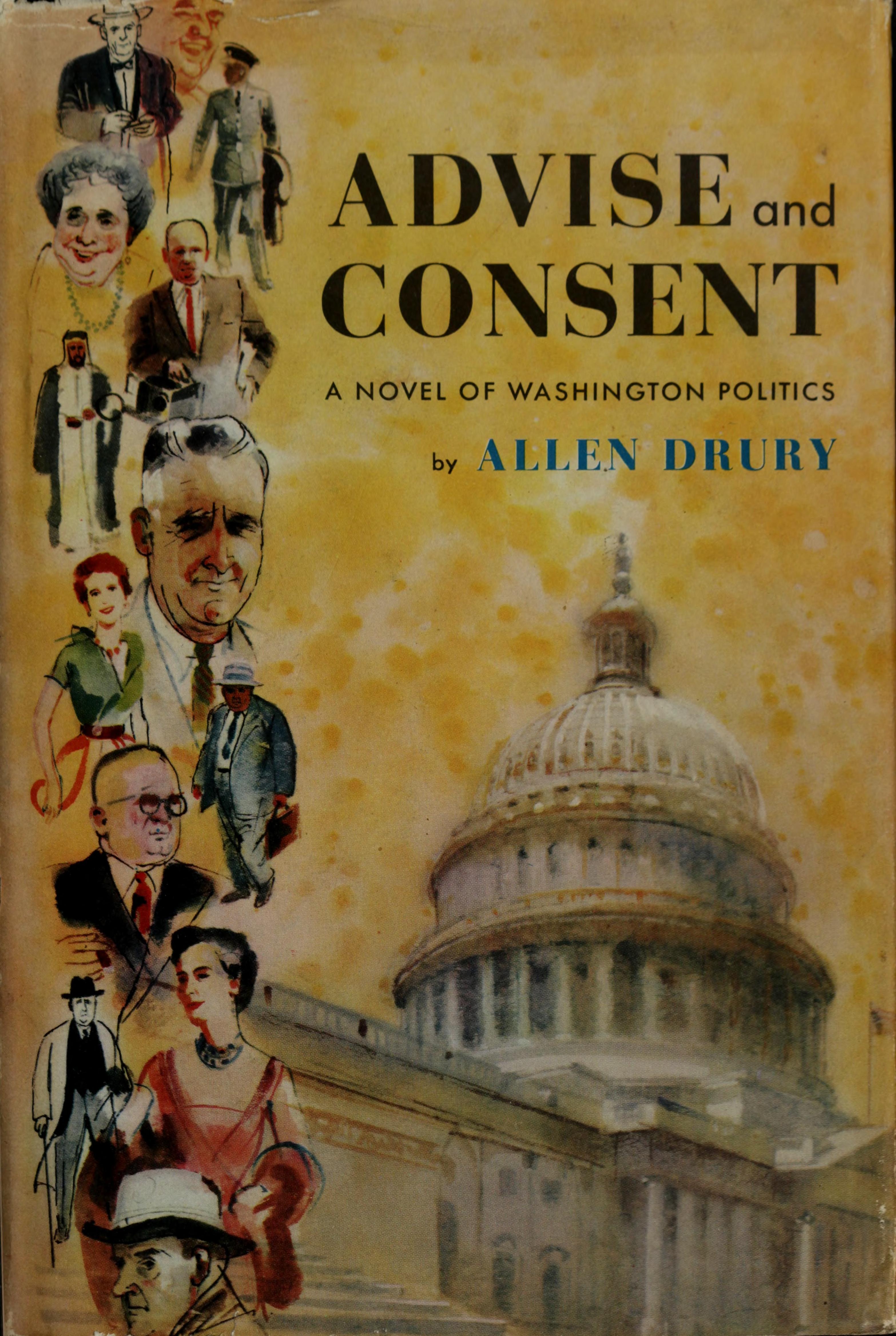 Advise and Consent (Hardcover, 1959, Doubleday)