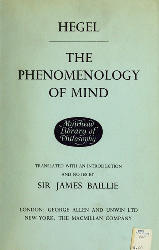 The phenomenology of mind. (1967, Harper & Row)