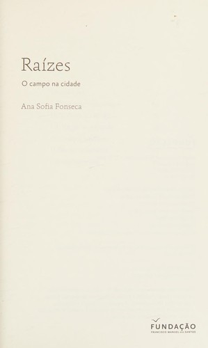 Raízes (Portuguese language, 2016, Fundação Francisco Manuel dos Santos)