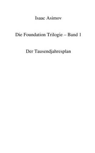 Der Tausendjahresplan (German language, 1984, W. Heyne)
