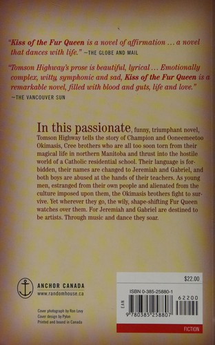 Kiss of the fur queen (1999, Doubleday Canada)