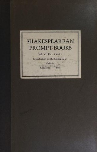 Shakespearean Prompt-Books of the Seventeenth Century (Hardcover, 1981, Oak Knoll Press)