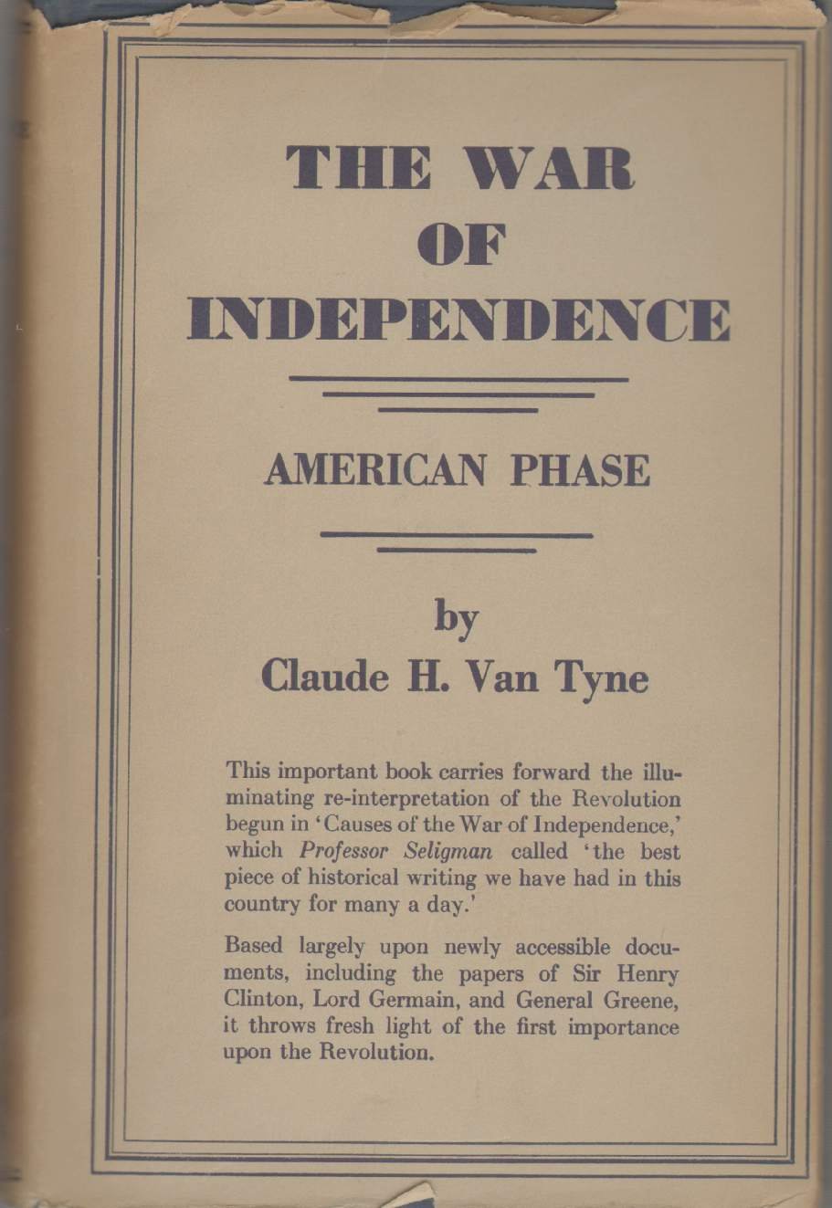 The War of Independence (Hardcover, 1929, Houghton Mifflin Company)