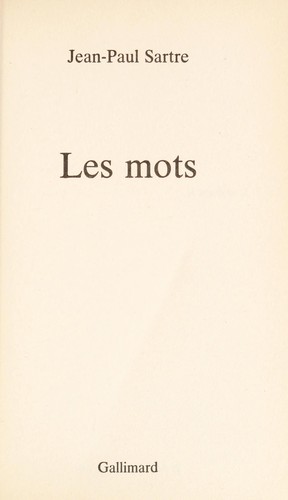 Les mots (Paperback, French language, 1994, Gallimard)