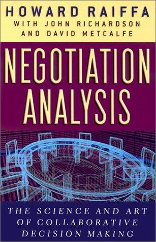 Negotiation Analysis (Hardcover, 2003, Belknap Press)