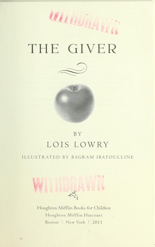 The giver (2011, Houghton Mifflin Books for Children)