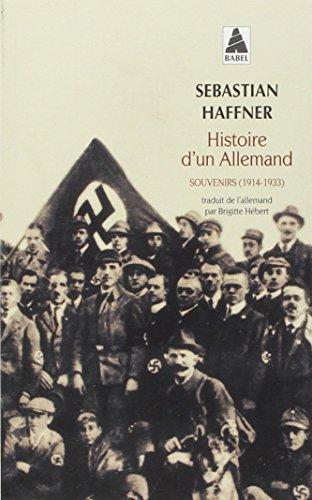 Histoire d'un Allemand (French language, 2004, Actes Sud)