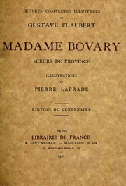 Madame Bovary (French language, 1921, Librarie de France)