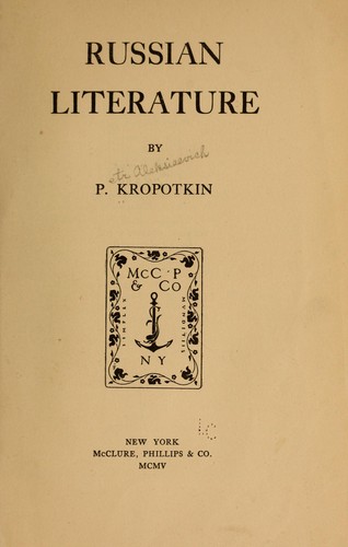 Russian literature (1905, McClure, Phillips & Co.)
