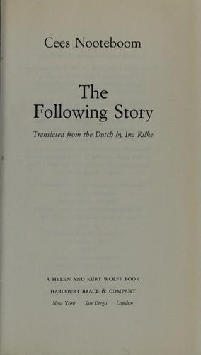 The following story (1994, Harcourt Brace)