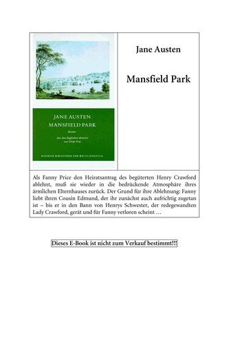 Mansfield Park (German language, 2006, Manesse-Verl.)