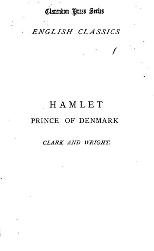 Hamlet (1872, Clarendon Press)