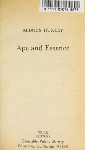 Ape and essence (1985, Triad)