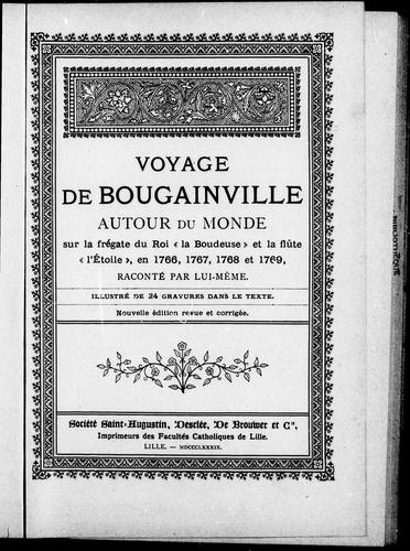 Voyage de Bougainville autour du monde (French language, 1889, Société Saint-Augustin, Desclée, De Brouwer)