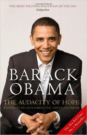 The Audacity of Hope (2008, Canongate Books Ltd)