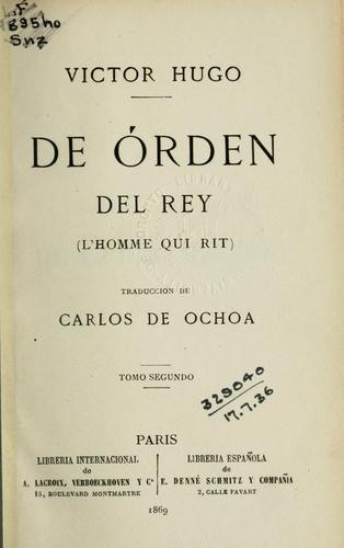 De orden del rey (Spanish language, 1869, A. Lacroix)