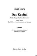 Das Kapital (German language, 1984, Gerstenberg)