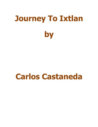 Journey to Ixtlan (1974, Pocket)