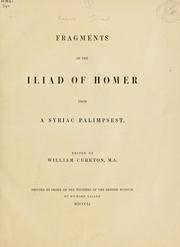 Fragments of the Iliad (Ancient Greek language, 1851, British Museum)