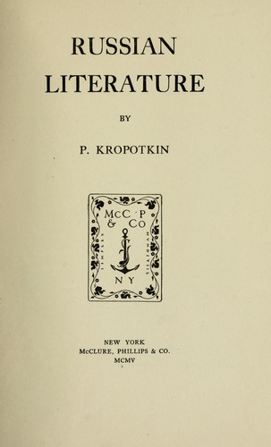 Russian literature (1905, McClure, Phillips)