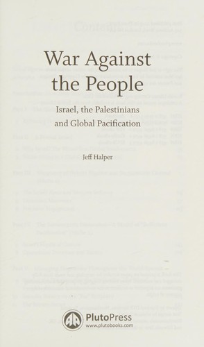 War Against the People (2015, Pluto Press, PlutoPress)
