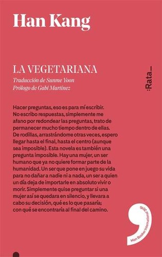 La Vegetariana (Paperback, Spanish language, 2017, :Rata)