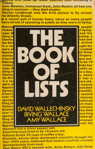 The Book of lists (1977, Cassell, Orion Publishing Group, Limited)