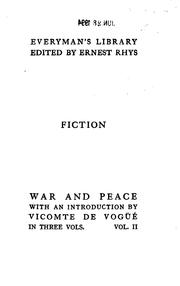 War and Peace, Vol. II (1932, J.M. Dent & Sons, E.P. Dutton)