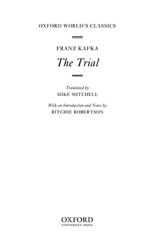 The trial (2009, Oxford University Press)