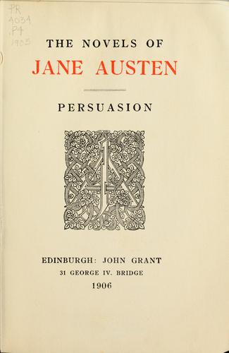 The novels of Jane Austen (1906, J. Grant)