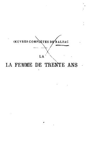 La femme de trente ans ... (French language, 1868, Michel Lévy frères)