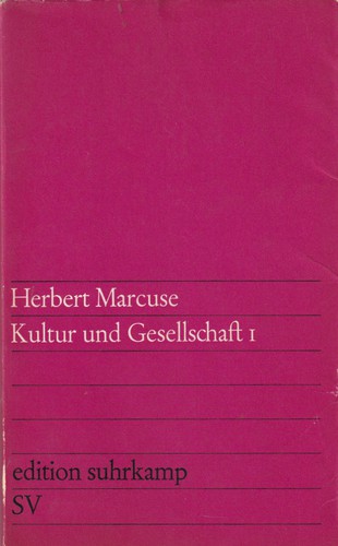 Kultur und Gesellschaft I (German language, 1968, Suhrkamp Verlag)