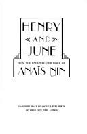 Henry and June (1986, Harcourt Brace Jovanovich)