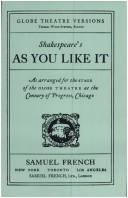As You Like It (Globe Theatre Versions) (1934, Samuel French, Inc.)