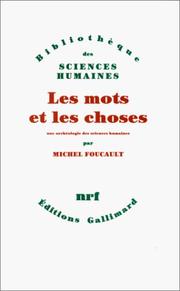 Les mots et les choses (French language, 1966, Gallimard)