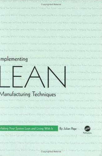 Implementing Lean Manufacturing Techniques (Hardcover, 2004, Hanser Gardner Publications)