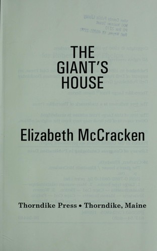The giant's house (1996, Thorndike Press)