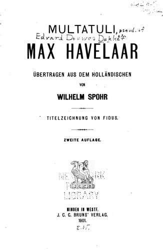 Max Havelaar (1901, Bruns)