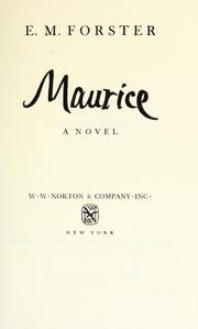 Maurice (1971, W W Norton & Co Inc)