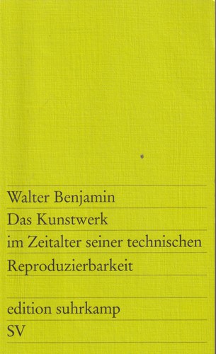 Das Kunstwerk im Zeitalter seiner technischen Reproduzierbarkeit (Paperback, German language, 2018, Suhrkamp)